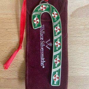 Wallace Silversmiths 2005 Candy Cane Ornament- **25th Anniversary edition**